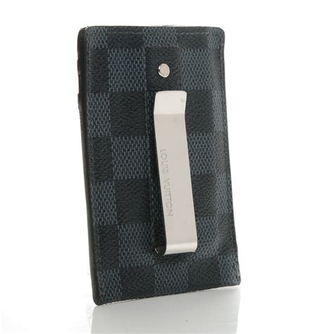 louis vuitton damier money clip wallet